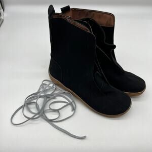 Ankle Boots Round Toe Casual Comfortable Lightweight Black Size 9US /40CN